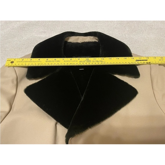 Vintage 70’s Sherpa Collar Tan Retro Coat - Men’s 42L - J.C. Penny Groovy - Picture 11 of 16